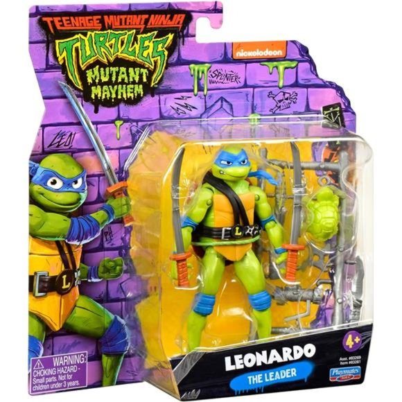 NEW Teenage Mutant Ninja Turtles: 4.5” Leonardo Basic Action Figure Toys - Picture 6 of 6